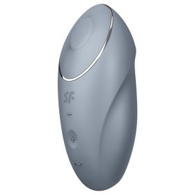 Satisfyer Tap & Climax 1 - 2in1 csikló vibrátor (szürke)