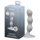 Satisfyer Triple Ball-R - gyöngyös dildó (szürke)