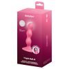 Satisfyer Triple Ball-R - gyöngyös anál dildó (piros)