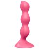 Satisfyer Triple Ball-R - gyöngyös anál dildó (piros)