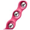 Satisfyer Triple Ball-R - gyöngyös anál dildó (piros)