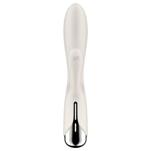 Satisfyer Spinning Rabbit 1 - forgó csiklókaros vibrátor (bézs)