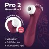 Satisfyer Pro 2 Gen3 - App-vezérelt léghullámos csiklóizgató (piros)