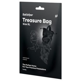   Satisfyer Treasure Bag XL - diszkrét tároló táska - nagy (fekete)