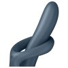Satisfyer Heat Flex 4 - melegítő csiklókaros vibrátor (szürke)