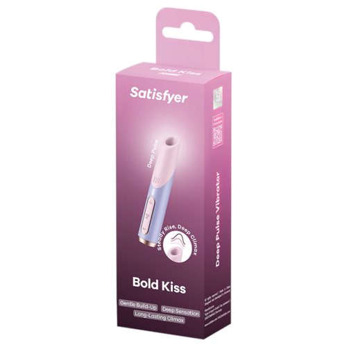 Satisfyer Bold Kiss - léghullámos rúzs vibrátor (rózsaszín)