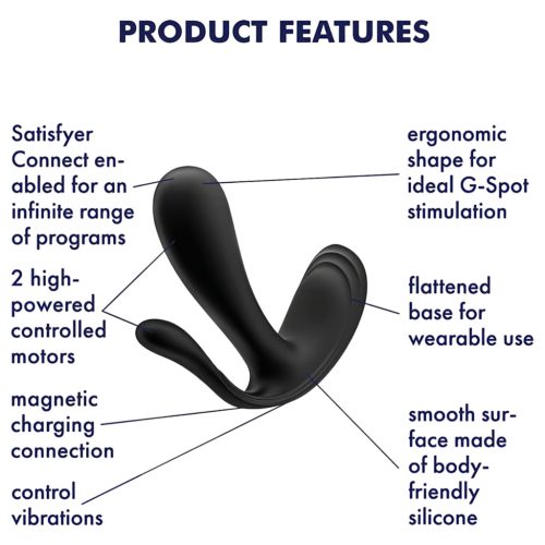 Satisfyer Top Secret+ - 3 ágú, hordható vibrátor (zöld)