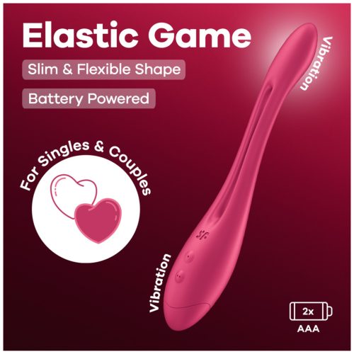 Satisfyer Elastic Game - elemes, flexibilis párvibrátor (pink)