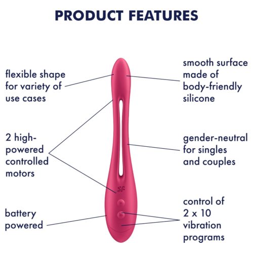 Satisfyer Elastic Game - elemes, flexibilis párvibrátor (pink)