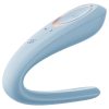 Satisfyer Double Classic - akkus párvibrátor (kék)