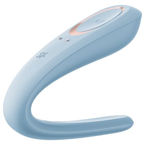 Satisfyer Double Classic - akkus párvibrátor (kék)