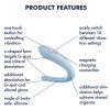 Satisfyer Double Classic - akkus párvibrátor (kék)