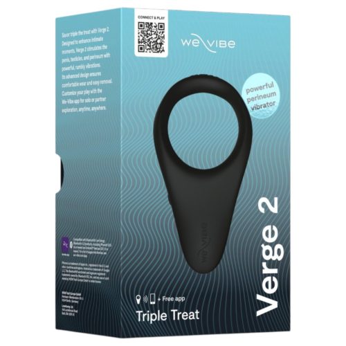 We-Vibe Verge 2 - App-vezérelt vibrációs péniszgyűrű (fekete)