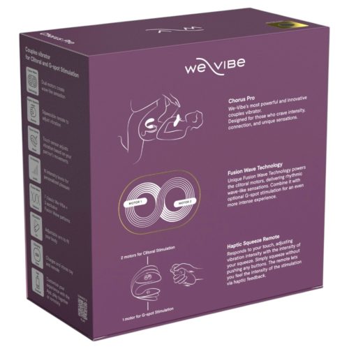 We-Vibe Chorus Pro - App- és távirányítós párvibrátor (fekete)