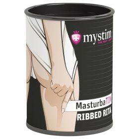  Mystim MasturbaTIN Ribbed Rita - lamellás maszturbátor (fehér)