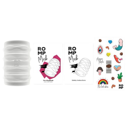 ROMP Mosh - flexibilis utazó maszturbátor (átlátszó)