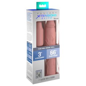   Pipedream - X-TENSION Elite 3 - méretre vágható péniszköpeny (natúr)