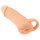 Nature Skin - péniszköpeny és műpunci - 18 cm (natúr)