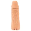 Nature Skin - péniszköpeny és műpunci - 18 cm (natúr)