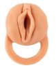 Nature Skin - péniszköpeny és műpunci - 18 cm (natúr)