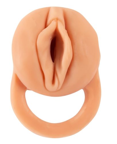 Nature Skin - péniszköpeny és műpunci - 18 cm (natúr)