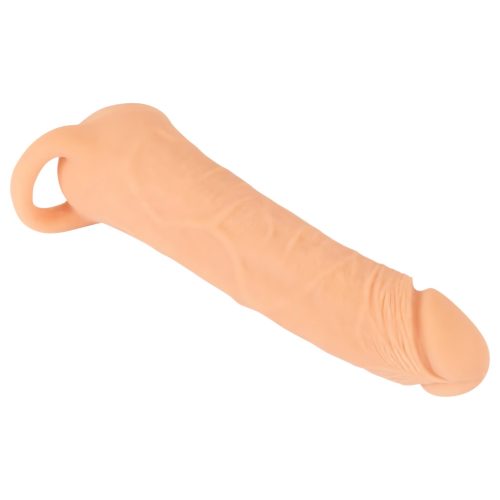 Nature Skin - 2in1 műpunci és péniszköpeny - 23 cm (natúr)