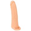 Nature Skin - 2in1 műpunci és péniszköpeny - 23 cm (natúr)