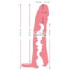 Nature Skin - 2in1 műpunci és péniszköpeny - 23 cm (natúr)
