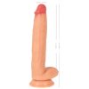 Realistixxx Real Giant - extra nagy, herés dildó (natúr)