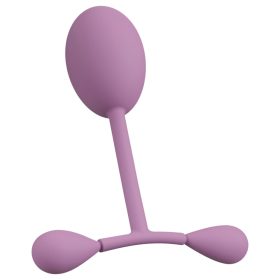   You2Toys - szilikon intim tréner mozgó súlyokkal - 78 g (lila)