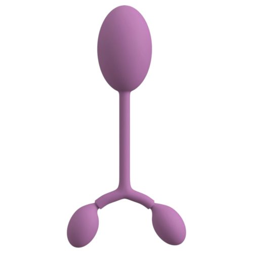 You2Toys - szilikon intim tréner mozgó súlyokkal - 78 g (lila)