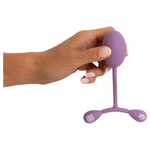 You2Toys - szilikon intim tréner mozgó súlyokkal - 78 g (lila)