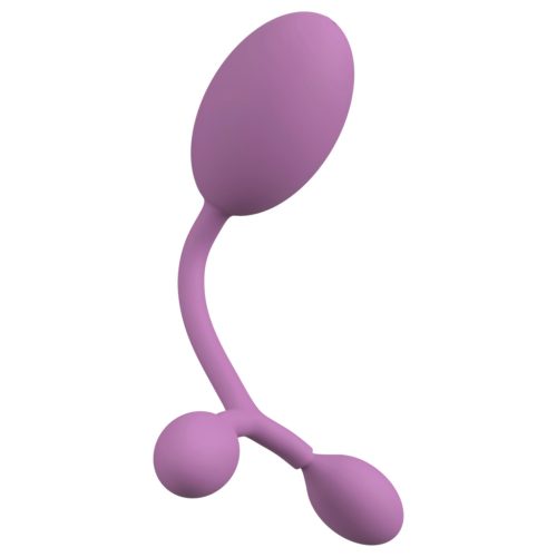 You2Toys - szilikon intim tréner mozgó súlyokkal - 78 g (lila)
