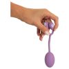 You2Toys - szilikon intim tréner mozgó súlyokkal - 78 g (lila)