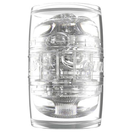 Fleshlight Quickshot Autumn Falls - kétvégű utazó maszturbátor (átlátszó)