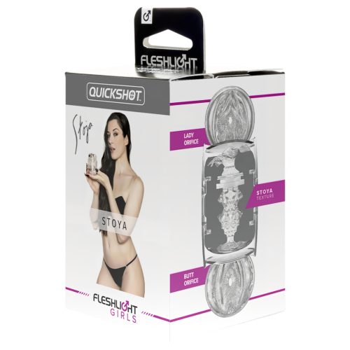 Fleshlight Quickshot Stoya - utazó maszturbátor (átlátszó)