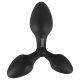 Black Velvets - tripla butt plug, anál plug (fekete)