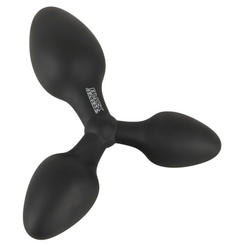 Black Velvets - tripla butt plug, anál plug (fekete)