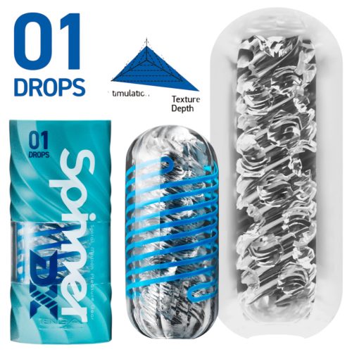 TENGA Spinner DX - maszturbátor férfiaknak (átlátszó)