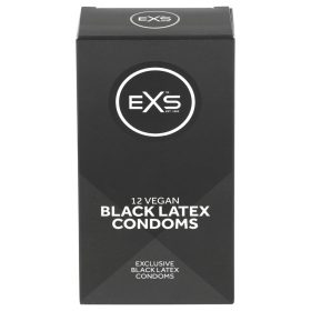 EXS Black - latex óvszer (fekete, 12 db)