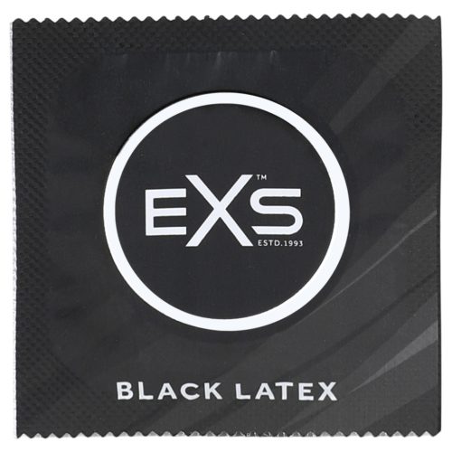 EXS Black - latex óvszer (fekete, 12 db)