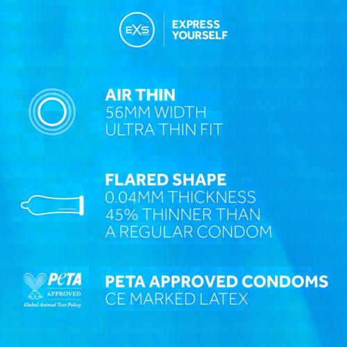 EXS Air Thin - latex óvszer (12 db)