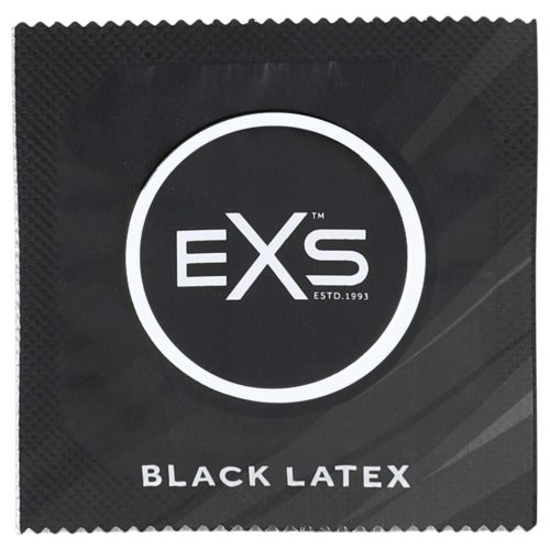 EXS Black - latex óvszer (fekete, 100 db)