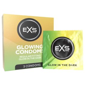 EXS Glow - világító óvszer (3 db)