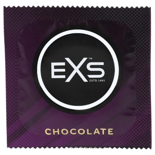 EXS Hot Chocolate - óvszer csoki ízű (fekete, 100 db)