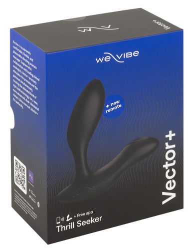 We-Vibe Vector+ - app-vezérelt prosztata masszírozó anál vibrátor (fekete)