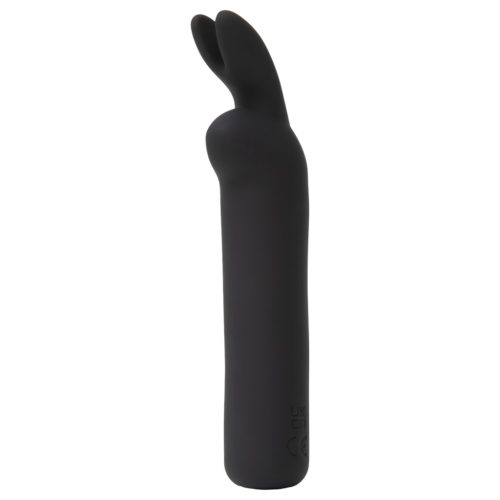 Happyrabbit Bullet - akkus, nyuszis rúdvibrátor, csiklóvibrátor (fekete)