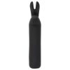 Happyrabbit Bullet - akkus, nyuszis rúdvibrátor, csiklóvibrátor (fekete)
