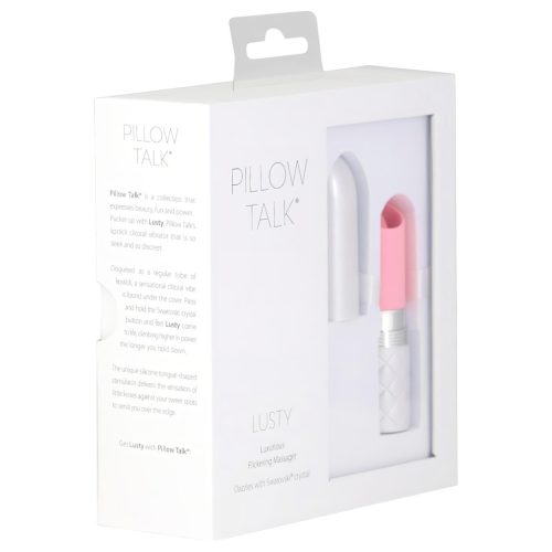 Pillow Talk Lusty - akkus, nyelves rúdvibrátor (pink)