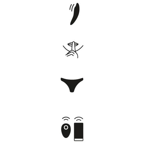 We-Vibe Moxie+ - hordható, app-vezérelt csiklóizgató vibrátor (fekete)